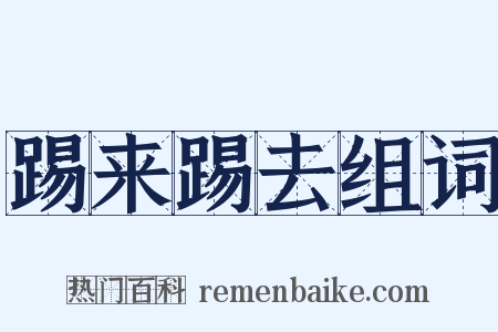 踢来踢去组词是什么意思的图片